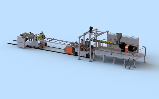 Máquina de fabricación de láminas de PLA PLA Termoforming Línea de extrusión de láminas de tres capas personalizada