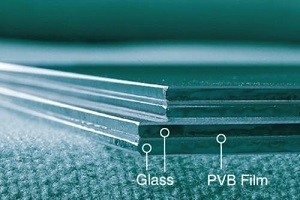 Línea echada de cristal 2000 - 3500m m de la protuberancia de la película del automóvil del edificio de PVB