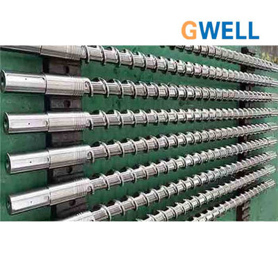 Solo tornillo de GWELL para las instalaciones auxiliares de Plasticization de la pelotilla del extrusor