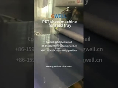 Máquina de extrusión de hojas de PET de material 100% reciclado para bandejas de semillas