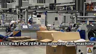Línea de producción de película solar EVA/POE/EPE para encapsular módulos solares