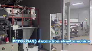 Línea de producción de láminas decorativas PETG (GAG)