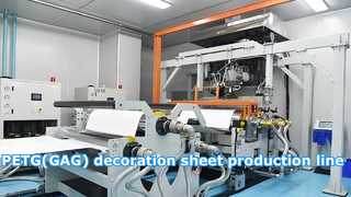 Línea de producción de láminas decorativas PETG (GAG)
