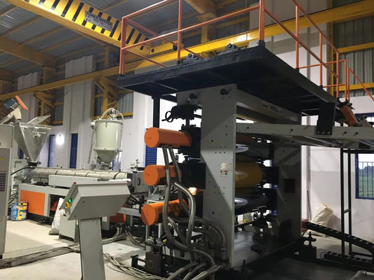 comprar Línea esmaltada ASA Co Extrusion Machine de la protuberancia del tablero del tejado del PVC de la teja de la resina sintética online manufacture