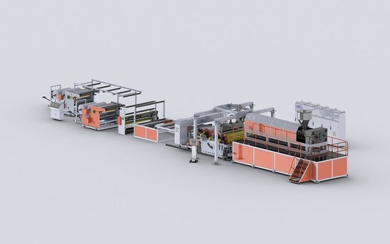 comprar Línea de extrusión de película de tejido compuesto de TPU de tornillo único 500 kg/h online manufacture