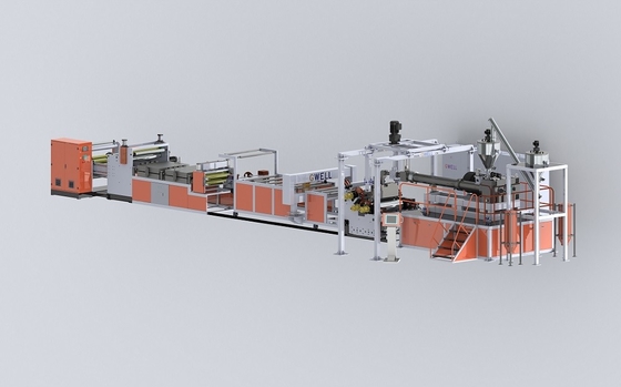 comprar Máquina de producción de extrusores de chapa de plástico PET de doble tornillo, de alta capacidad online manufacture