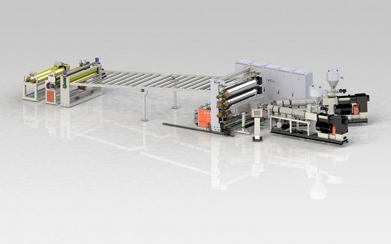 comprar Línea de extrusión de chapa de PVC rígida Línea de producción de cartón de PVC 550 kg/h online manufacture