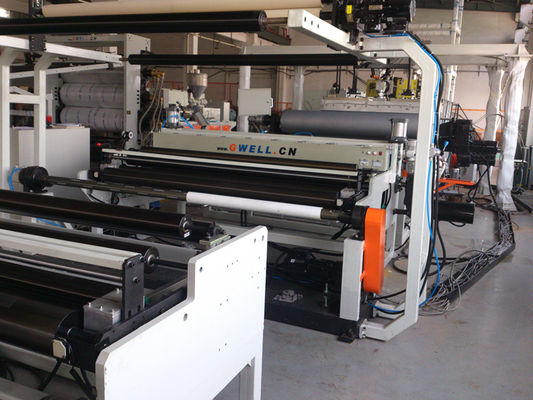 comprar GWELL Proyecto llave en mano de encapsulación de módulos solares: desde la receta del material hasta el diseño de la fábrica de producción: línea de extrusión de película fundida EVA / POE para encapsulación de paneles solares Velocidad máxima de la línea 16m / S online manufacture