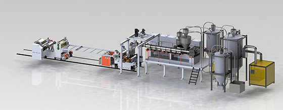 comprar Máquina de extrusión de láminas de PET de ampolla de tornillo único Máquina de láminas transparentes de PET online manufacture