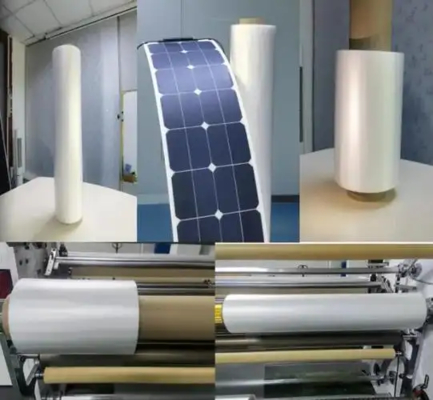 comprar Proporcionar la misma receta de película solar First Solar, Línea de extrusión de película solar GWELL EVA POE de 2200-2600 mm de ancho, alta capacidad y alta velocidad lineal online manufacture