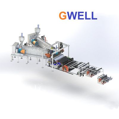 comprar Línea de extrusión de películas de impermeabilización EVA Línea de producción de membranas impermeabilizadoras EVA online manufacture