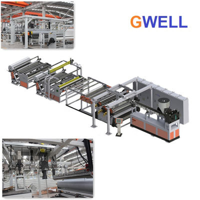 comprar Máquina echada adhesiva de la protuberancia de la película de la capa intermediaria de SGP de la película de la producción del derretimiento caliente de cristal de la máquina SGP online manufacture