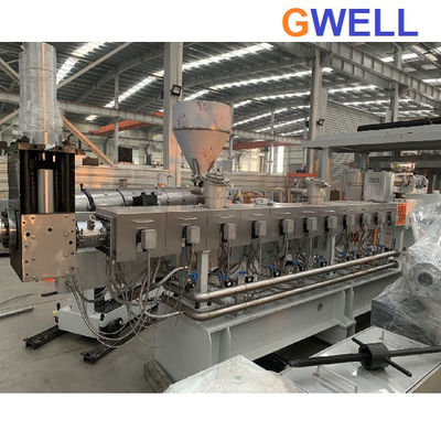comprar hoja gemela paralela del ANIMAL DOMÉSTICO de la máquina del extrusor de tornillo de 95m m que hace instalaciones auxiliares online manufacture