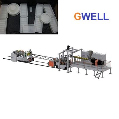 comprar La hoja del PLA que hace PLA Thermoforming de la máquina la línea de la protuberancia de la hoja de tres capas puede ser modificada para requisitos particulares online manufacture