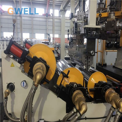 Comprar Máquina de extrusión de hojas de PP de alta capacidad con anchura de 800-1500 mm y grosor de 0,2-1,5 mm para una producción de 300-1000 kg/h online manufacture
